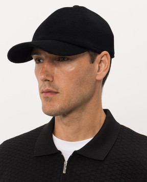 Bertolo Cashmere Black cashmere cap 000301002287