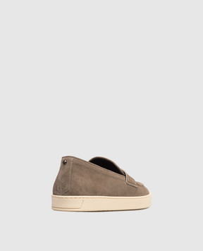 Canali Brown suede loafers with a jumper RB01269461215