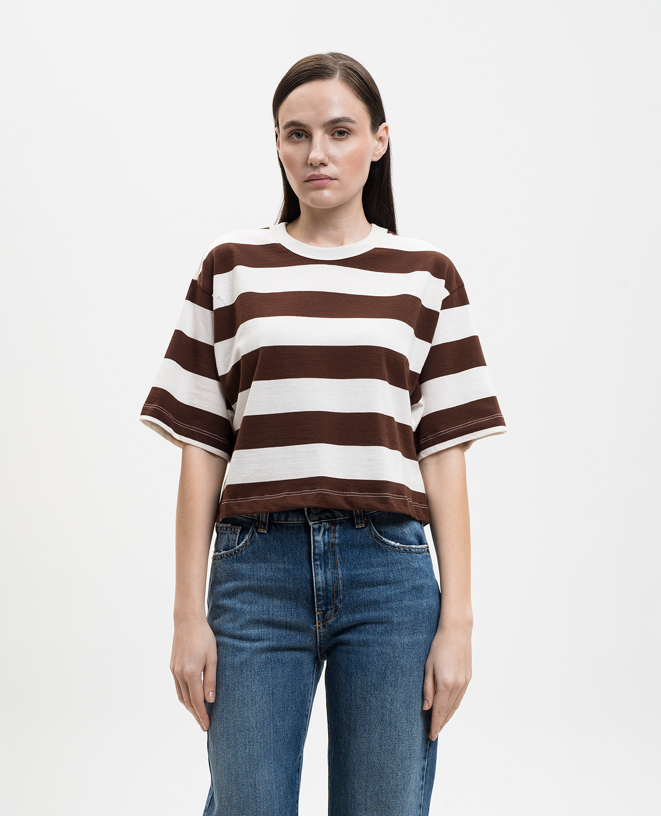 

Striped T-shirt Solotre, Beige