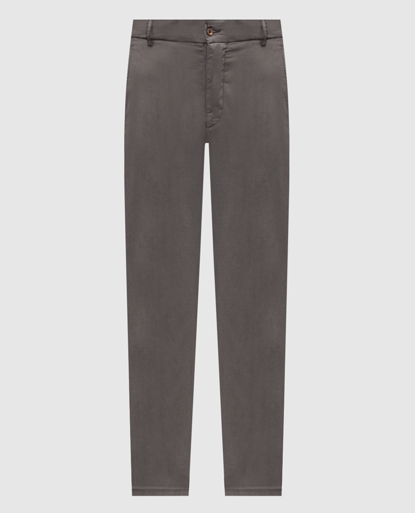 MANU grey silk trousers