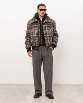 Dolce&Gabbana Brown jacket with wool G9CNATFQZA1