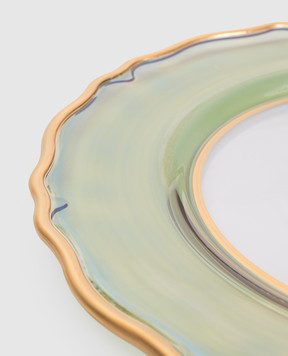 Griffe Green glass serving plate BO13127VE