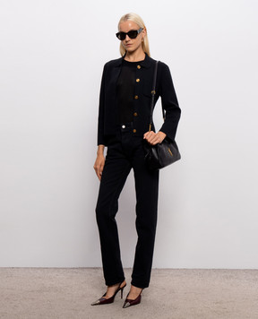 Saint Laurent Blue wool cardigan A0044ZY76TR