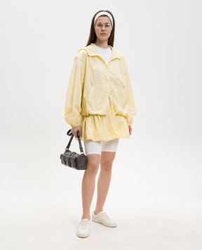 Juun.j Yellow windbreaker with logo embroidery JW6339W020