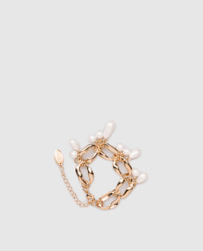 Twinset Golden bracelet with beads 262TA4710