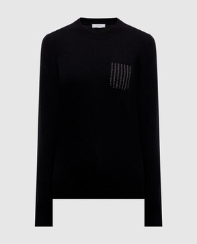 Peserico Black wool, silk and cashmere jumper A99202F12A9283