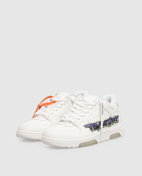 Off-White Out Of Office white leather sneakers with print OF06003510