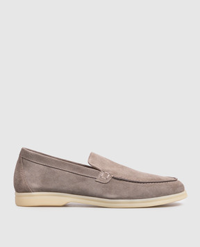 Babe Pay Pls Gray suede loafers 280108ZA