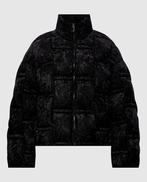 Raxxy Black velour down jacket RX26AWT046