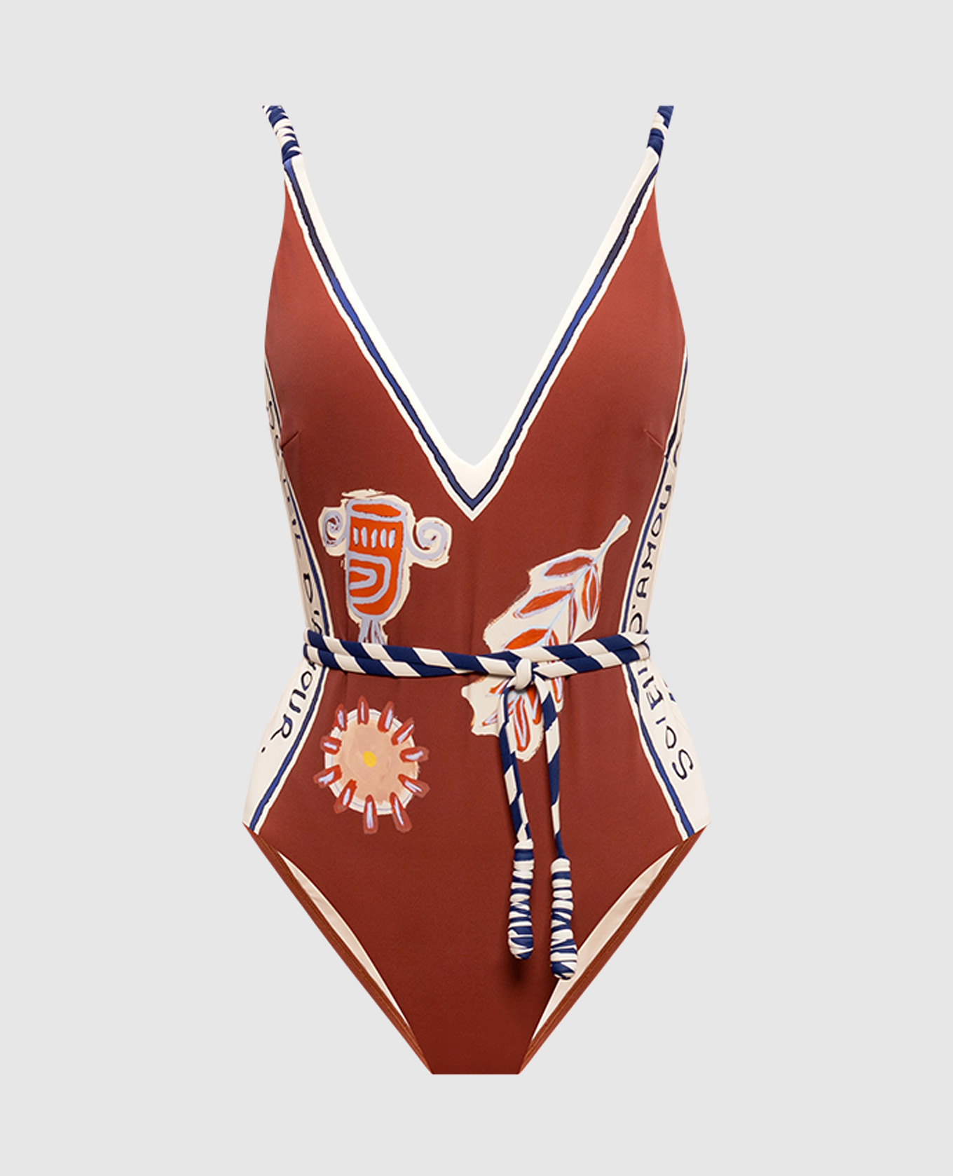 

Brown Soleil swimsuit Alemais