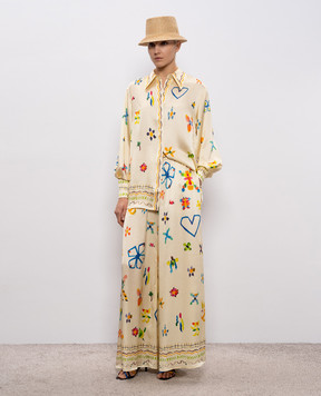 Alemais Yellow Sidi silk blouse 6385T