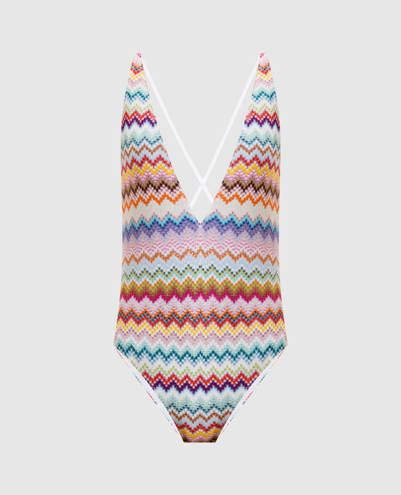 

Lurex patterned swimsuit Missoni, White