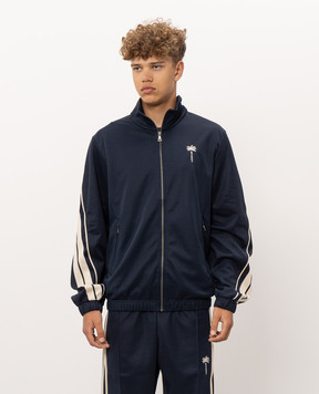 Palm Angels Blue sports jacket with branded ribbon PAMBD006FB001