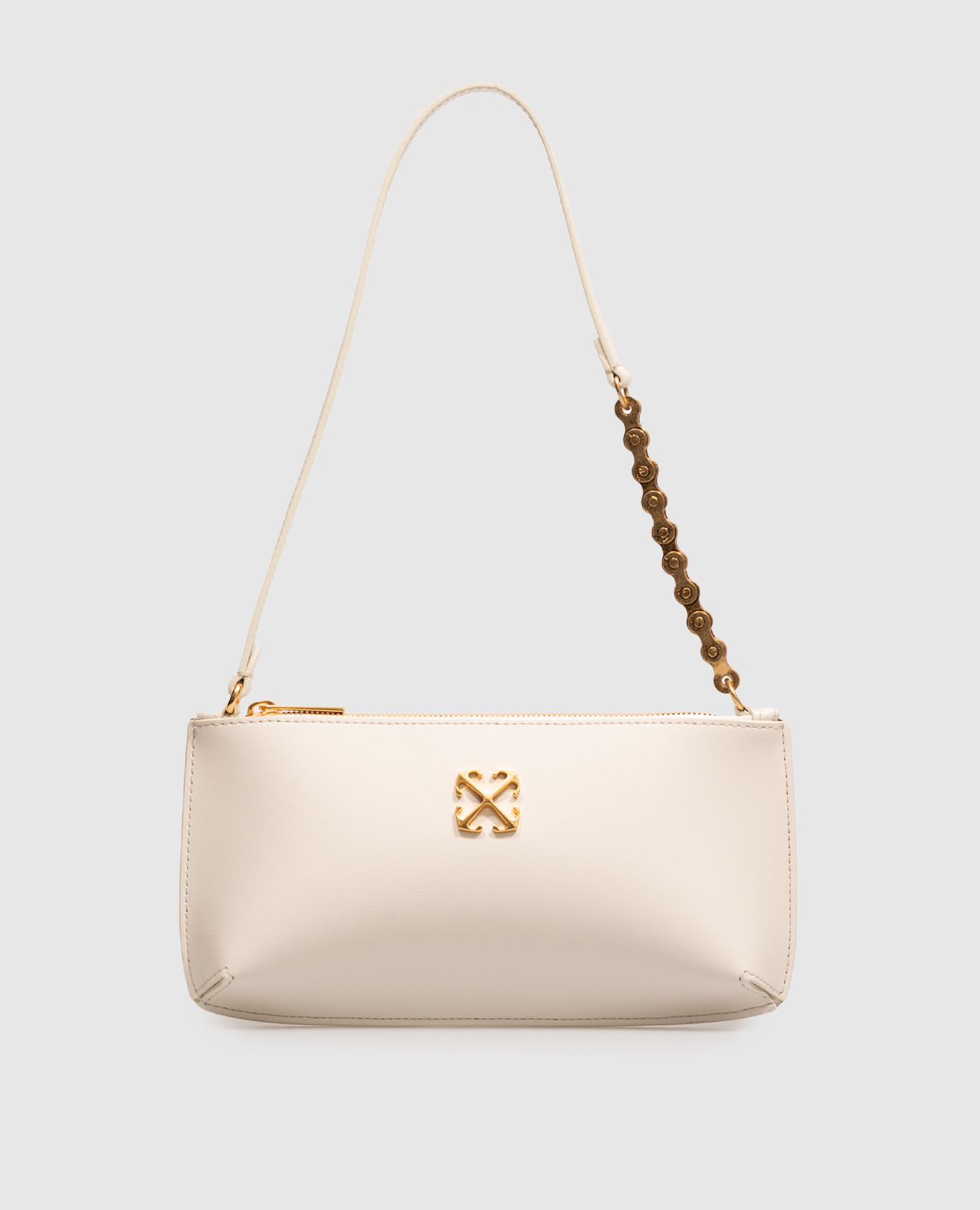 Ivory leather bag Jitney