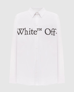 Off-White White shirt with contrast logo 44MGE055F26F003