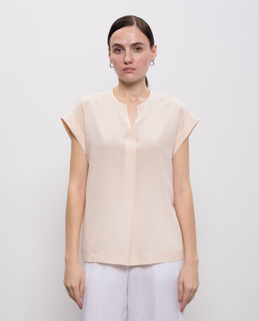 Peserico Pink silk top A0688907325