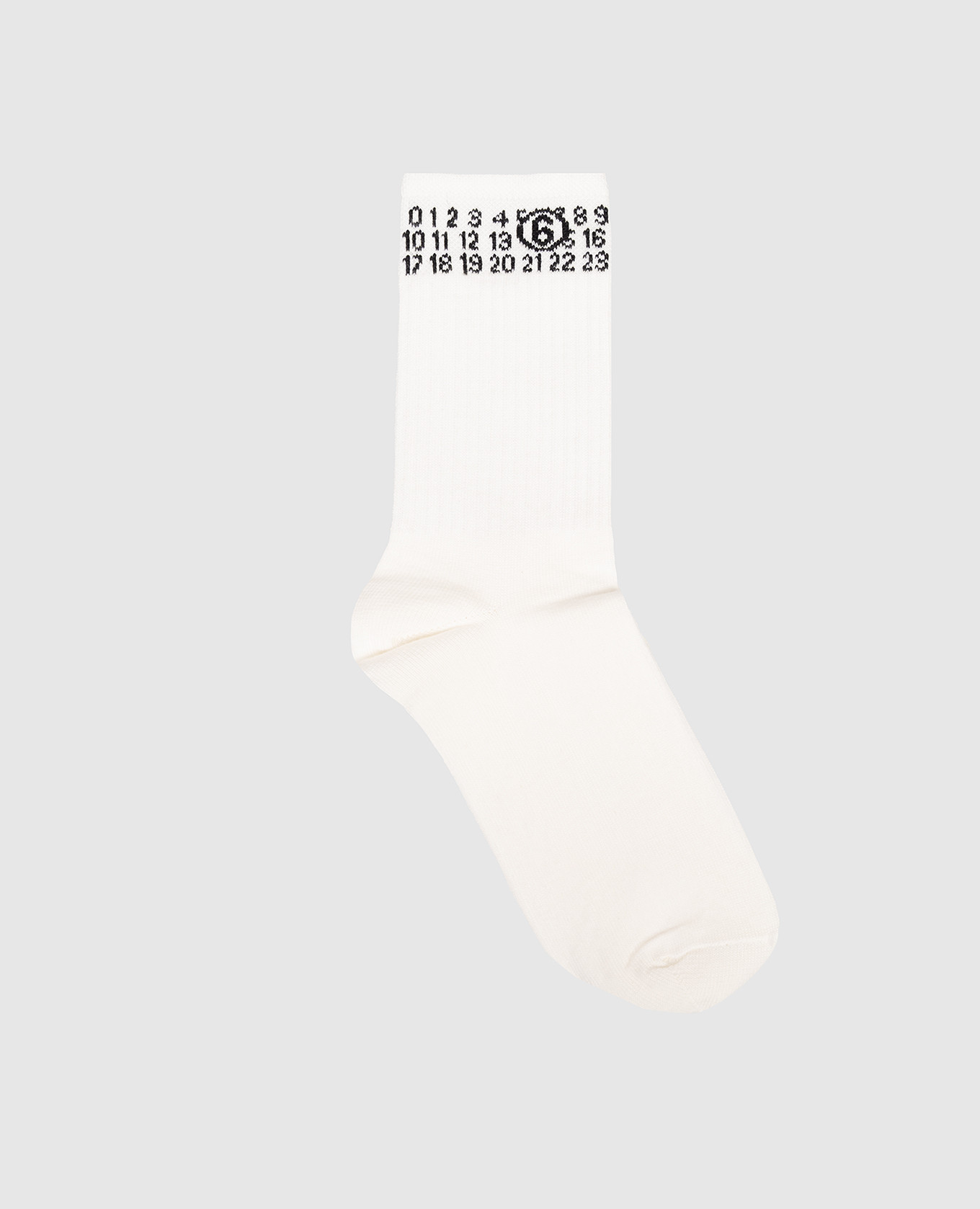 

Children's white socks with logo pattern Maison Margiela MM6