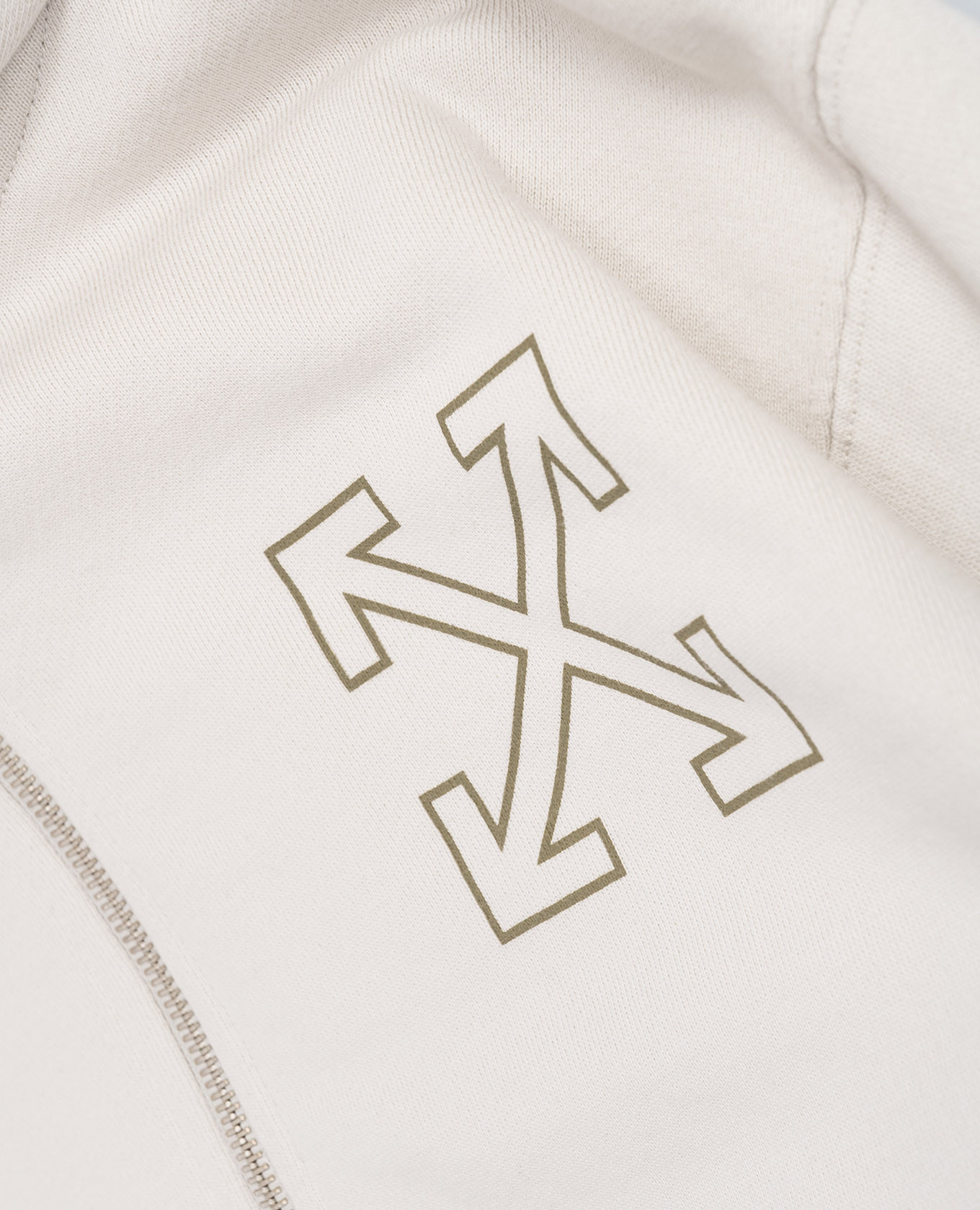 

Children's beige sports jacket with logo print Off-White