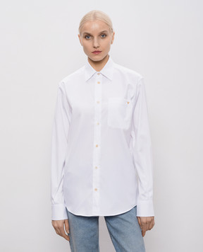 Valentino White shirt with monogram 8V0ABB84BH1