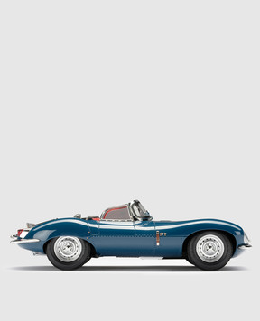 Amalgam Blue souvenir in the shape of a Jaguar XKSS car M6014