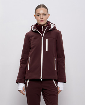 Brunello Cucinelli Burgundy ski jacket MM1347822