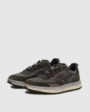 Premiata Nous khaki combination sneakers NOUS