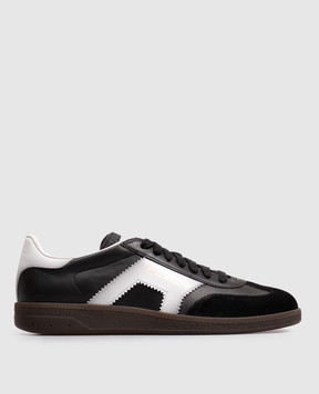 Santoni Black leather sneakers WBPL61221DKTCYSY