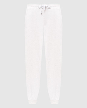 Brunello Cucinelli Ivory melange sports pants MR8073263G