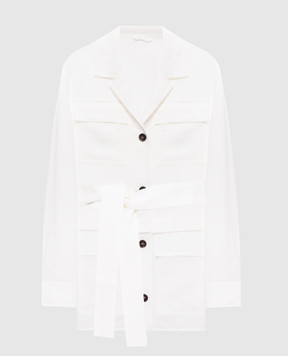 Brunello Cucinelli White jacket with linen MH1267489