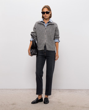 Peserico Gray cardigan with wool S99532F05B9202