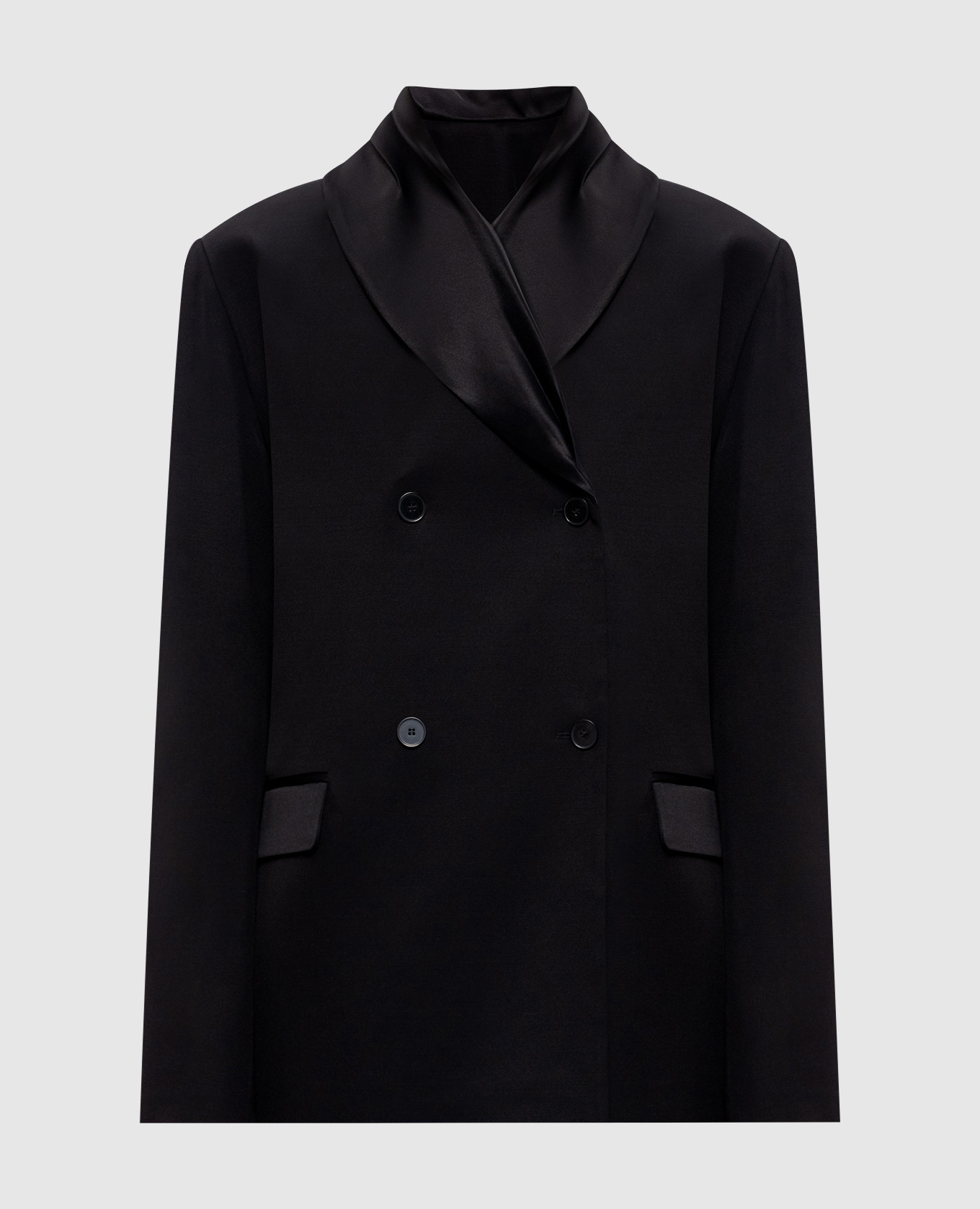 

Black double-breasted jacket JIHA Loulou de Saison