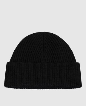 Ami Paris Black wool hat UBO006018w
