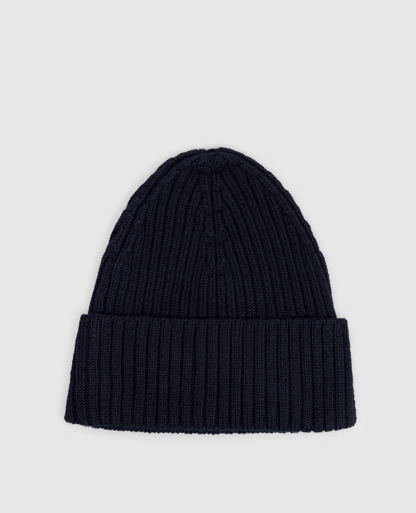 Blue hat with wool