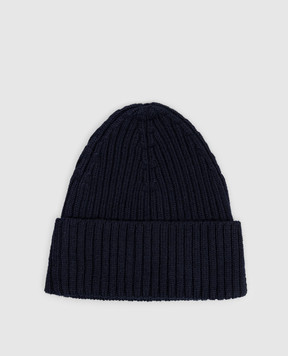 Cashmere&Whiskey Blue hat with wool 201