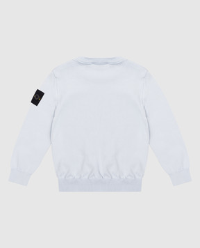 Stone Island Children's blue jumper with logo L1S165100001S00B268