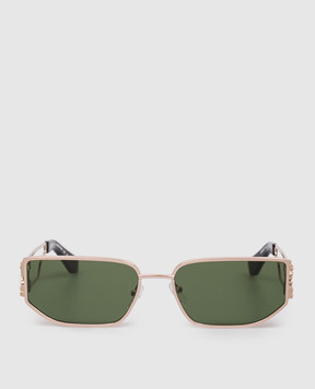 Off-White Allen gold sunglasses with textured Arrow logo OW1027765560
