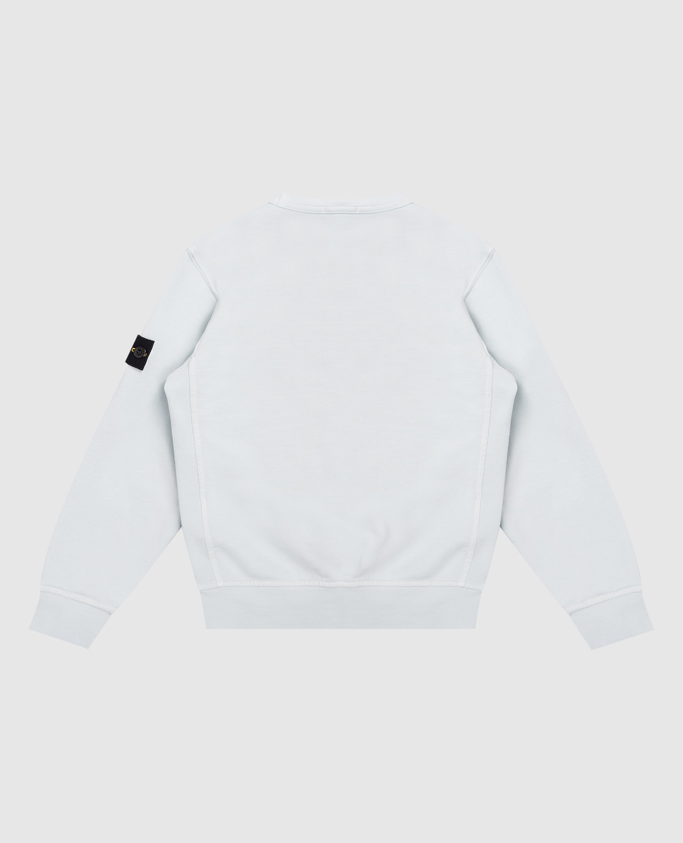 Children's blue sweatshirt with logo Stone Island 2