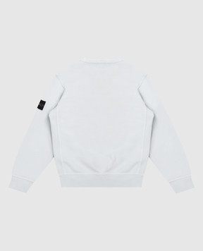 Stone Island Children's blue sweatshirt with logo L1S166100005S004014