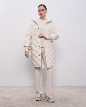 Peserico Beige wool, silk and cashmere pants S94026F12K09018