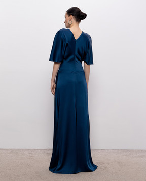 Victoria Beckham Isabella blue maxi dress 1226WDR007004A