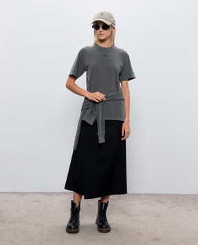 Y`S Yamamoto Gray T-shirt YVT30950