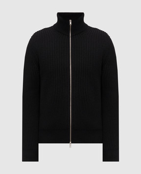 Maison Margiela MM6 Black cardigan with wool SH0AM0095M13286