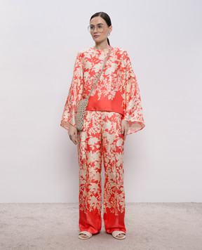 Agnona Floral print silk blouse TT1101YS4064