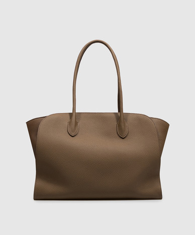 Borsa tote Marlo in pelle marrone