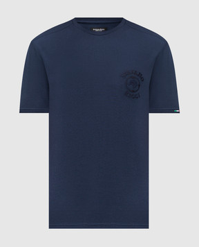 Stefano Ricci Blue T-shirt with logo MNH6105090803