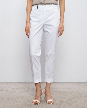 Peserico White pants with lapels P0458801964