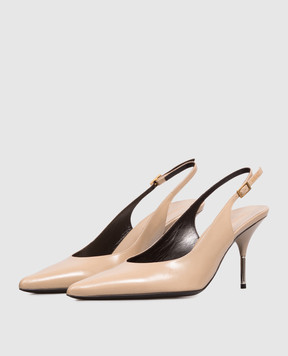 Versace Beige leather slingbacks Nyx 10244361A17282