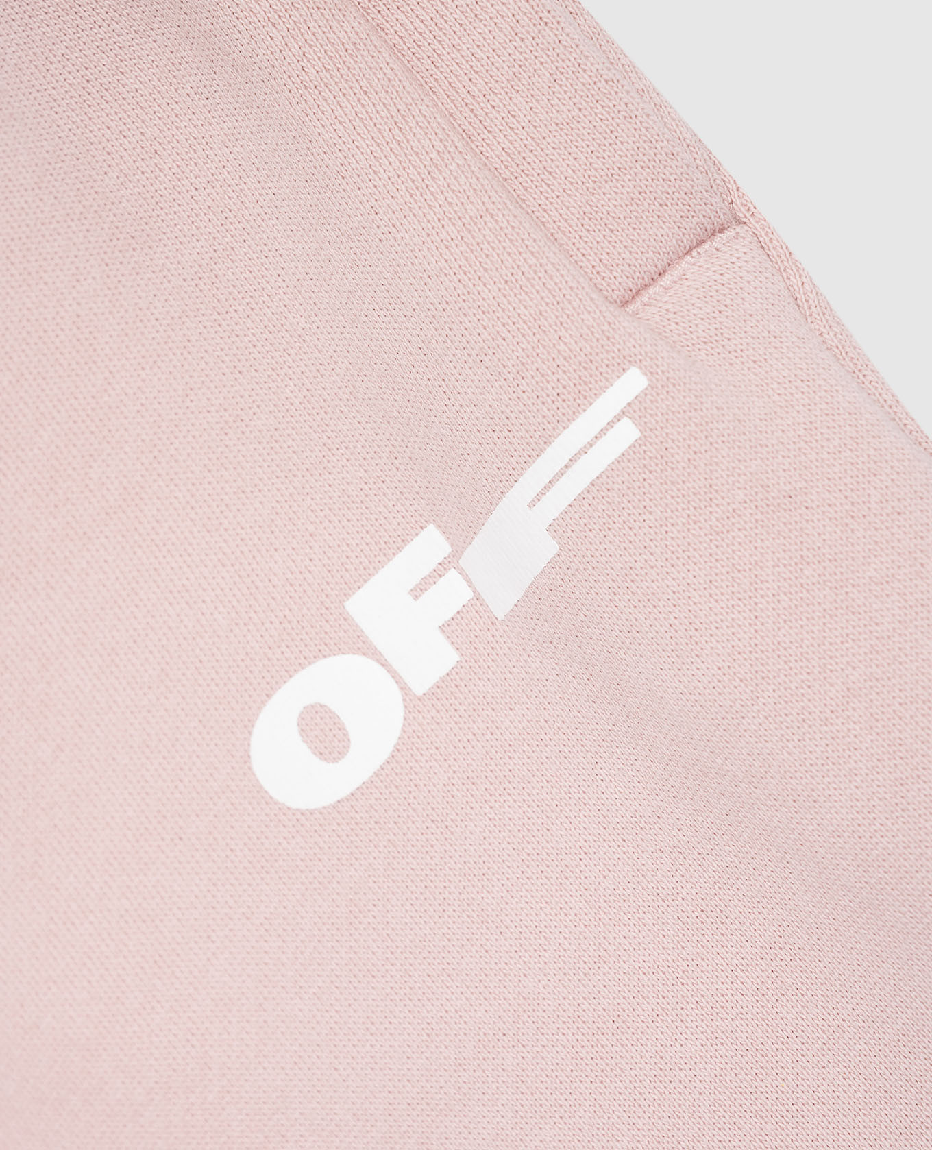 

Children's pink sweatpants with Off print Off-White