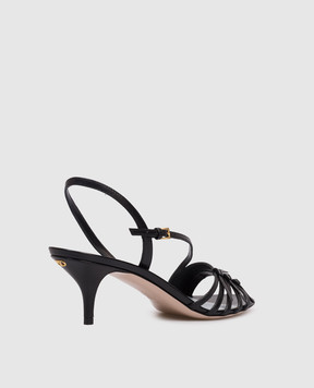 Valentino Nodine black leather sandals 8W2S0PB9DDT
