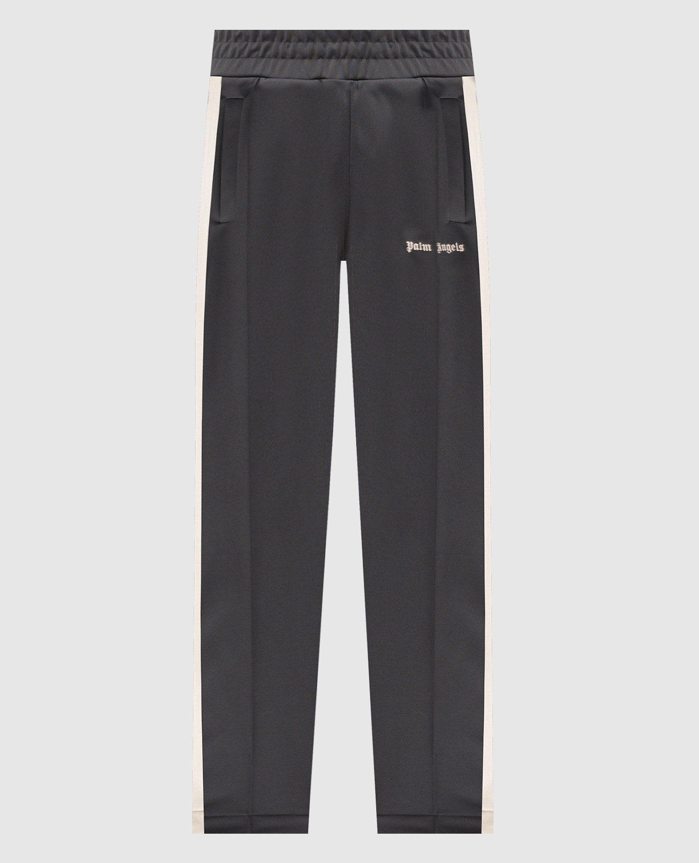 Grey sweatpants with logo embroidery